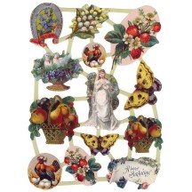 Victorian Vignette and Fruit Scraps ~ Holland